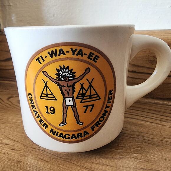 Vintage Boy Scouts TI-WA-YA-EE 1977 Greater Niagara Frontier Mug / Cup See Pic, - Picture 1 of 9